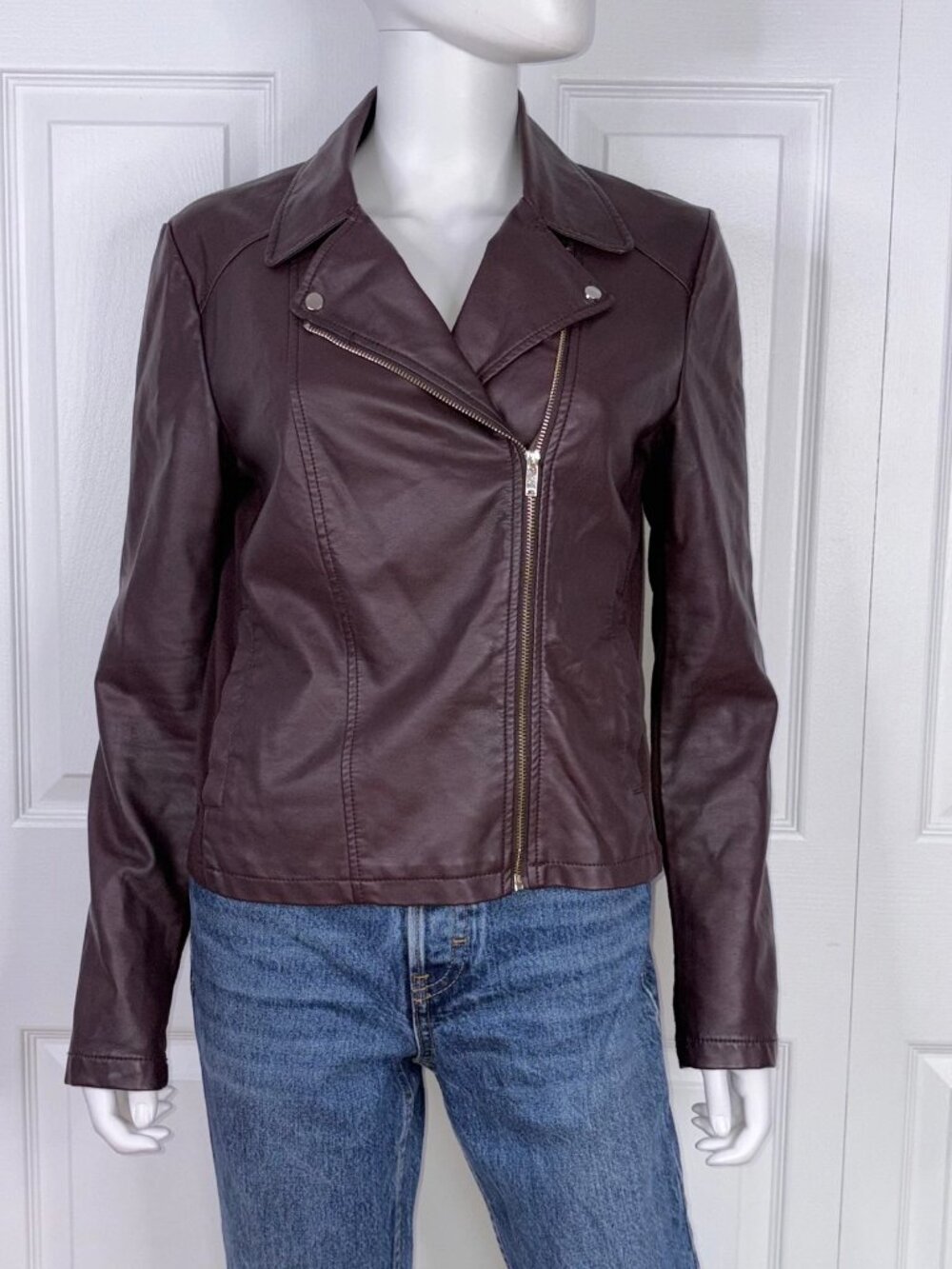 DYNAMITE women's faux leather coat large